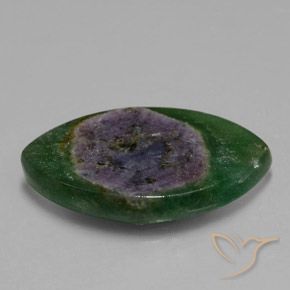 Ruby em Fuchsite Multicolorido Natural 13.22ct, Marquesa, Translúcido