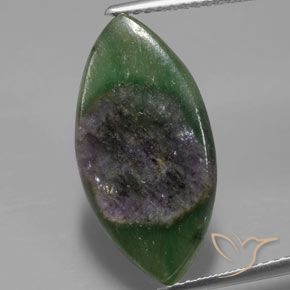 6.51ct Natural Multicolorido Ruby em Fuchsite, Marquesa, Translúcido