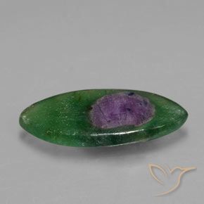 Ruby em Fuchsite Multicolorido Natural 5.33ct, Marquesa, Translúcido