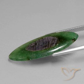 Ruby em Fuchsite Multicolorido Natural 8.77ct, Marquesa, Translúcido