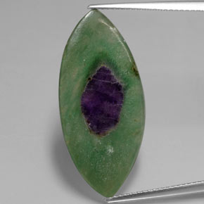 Ruby em Fuchsite Bicolor Natural 6.65ct, Marquesa, Transparente