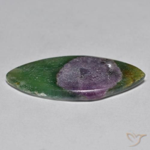Ruby em Fuchsite Multicolorido Natural 10.67ct, Marquesa, Translúcido