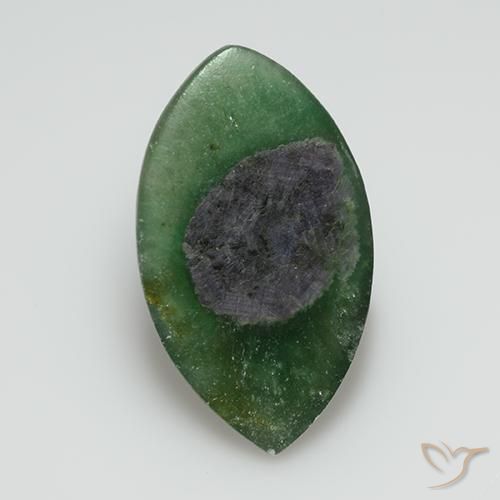 7.95ct Natural Multicolorido Ruby em Fuchsite, Marquesa, Translúcido