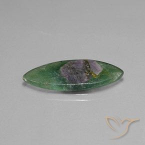 Ruby em Fuchsite Multicolorido Natural 6.72ct, Marquesa, Translúcido