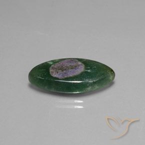 Ruby em Fuchsite Multicolorido Natural 10.31ct, Marquesa, Translúcido