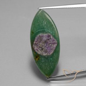 10.40ct Natural Multicolorido Ruby em Fuchsite, Marquesa, Translúcido