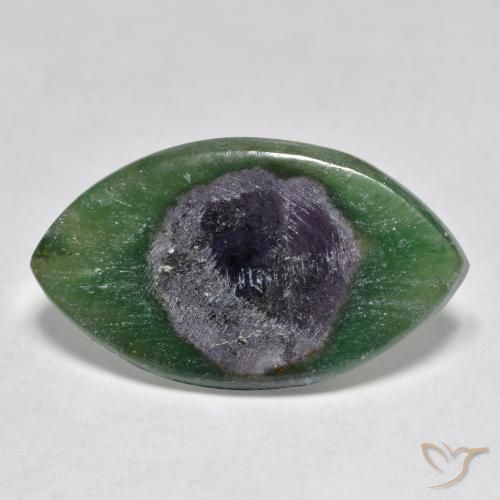 8.48ct Natural Multicolorido Ruby em Fuchsite, Marquesa, Translúcido