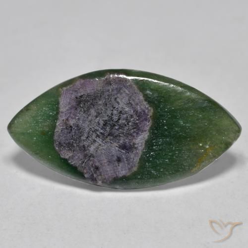 6.63ct Natural Multicolorido Ruby em Fuchsite, Marquesa, Translúcido