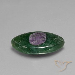 Ruby em Fuchsite Multicolorido Natural 10.32ct, Marquesa, Translúcido