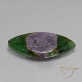 Ruby em Fuchsite Multicolorido Natural 11.36ct, Marquesa, Translúcido