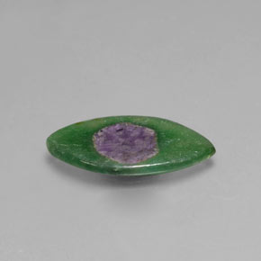 Ruby em Fuchsite Bicolor Natural 4.10ct, Marquesa, Transparente