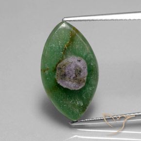 5.08ct Natural Multicolorido Ruby em Fuchsite, Marquesa, Translúcido