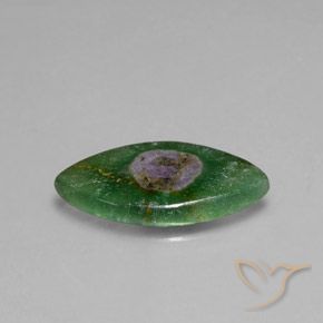 Ruby em Fuchsite Multicolorido Natural 5.08ct, Marquesa, Translúcido