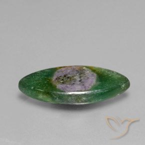 Ruby em Fuchsite Multicolorido Natural 6.51ct, Marquesa, Translúcido