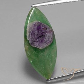 4.33ct Natural Multicolorido Ruby em Fuchsite, Marquesa, Translúcido