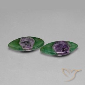 Pedras preciosas de Ruby em Fuchsite Multicolorido natural de 10.19 ct, Marquesa, Translúcido