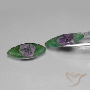 Pedras preciosas de Ruby em Fuchsite Multicolorido natural de 10.19 ct, Marquesa, Translúcido
