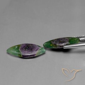 Pedras preciosas de Ruby em Fuchsite Multicolorido natural de 7.59 ct, Marquesa, Translúcido