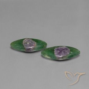Pedras preciosas de Ruby em Fuchsite Multicolorido natural de 7.34 ct, Marquesa, Translúcido