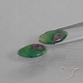 Pedras preciosas de Ruby em Fuchsite Multicolorido natural de 4.74 ct, Marquesa, Translúcido