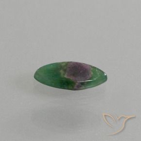 Ruby em Fuchsite Multicolorido Natural 4.16ct, Marquesa, Translúcido
