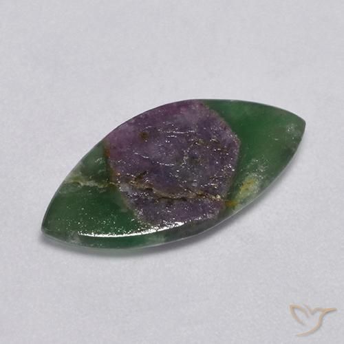 4.54ct Natural Multicolorido Ruby em Fuchsite, Marquesa, Translúcido