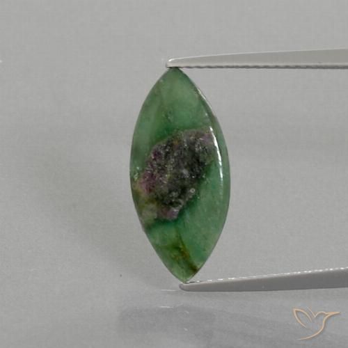 3.20ct Natural Multicolorido Ruby em Fuchsite, Marquesa, Translúcido