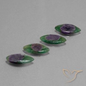 Pedras preciosas de Ruby em Fuchsite Multicolorido natural de 8.35 ct, Marquesa, Translúcido