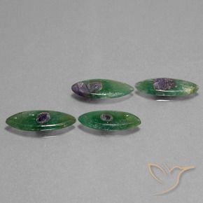 Pedras preciosas de Ruby em Fuchsite Multicolorido natural de 9.07 ct, Marquesa, Translúcido