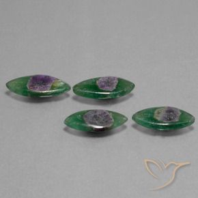 Pedras preciosas de Ruby em Fuchsite Multicolorido natural de 11.44 ct, Marquesa, Translúcido