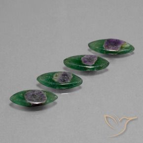 Pedras preciosas de Ruby em Fuchsite Multicolorido natural de 11.44 ct, Marquesa, Translúcido