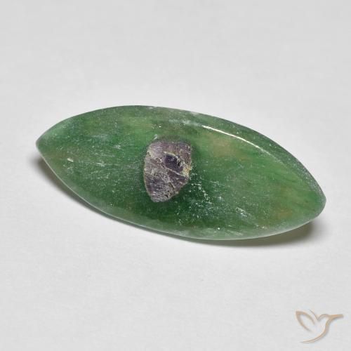 3.87ct Natural Multicolorido Ruby em Fuchsite, Marquesa, Translúcido