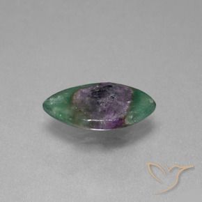 Ruby em Fuchsite Multicolorido Natural 4.70ct, Marquesa, Translúcido