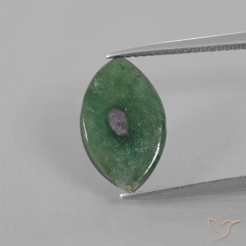 2.99ct Natural Multicolorido Ruby em Fuchsite, Marquesa, Translúcido