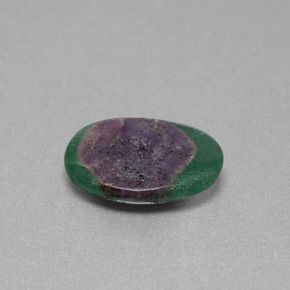 Ruby em Fuchsite Bicolor Natural 4.50ct, Corte Oval, Translúcido