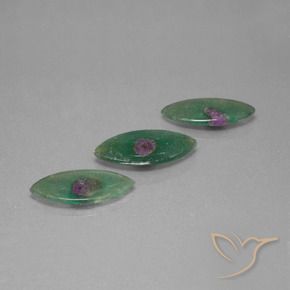 Pedras preciosas de Ruby em Fuchsite Multicolorido natural de 5.48 ct, Marquesa, Transparente