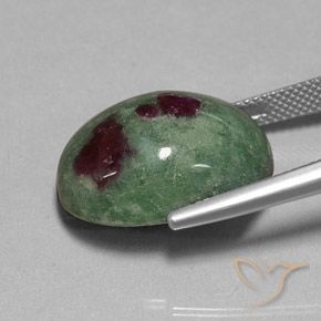 Rubi-Zoisite Multicolorido Natural 25.50ct, oval, Opaco