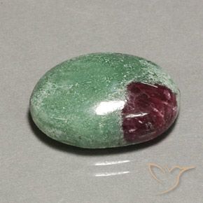 13.35ct Natural Multicolorido Rubi-Zoisite, oval, Opaco