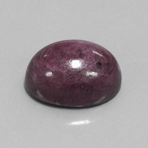 Rubi-zoisita multicolorido natural 15,10ct, corte oval, opaco