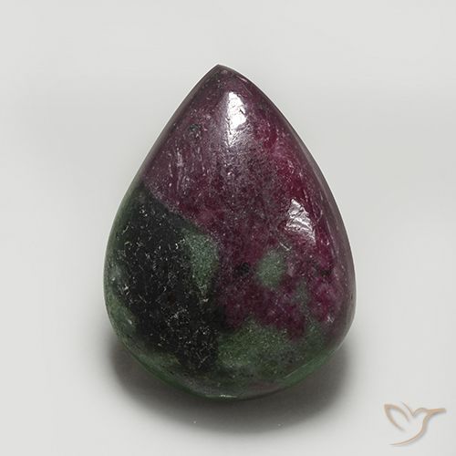 41.36ct Natural Multicolorido Rubi-Zoisite, Formato de pêra, Opaco