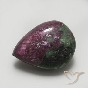 Rubi-Zoisite Multicolorido Natural 41.36ct, Formato de pêra, Opaco