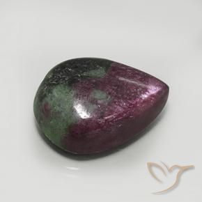 Rubi-Zoisite Multicolorido Natural 41.36ct, Formato de pêra, Opaco