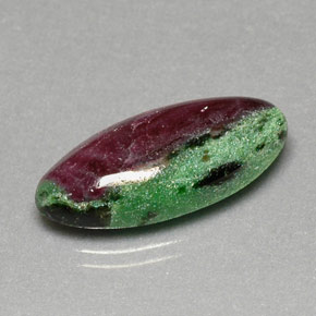 Rubi-zoisita multicolorido natural 17,23ct, marquise, opaco