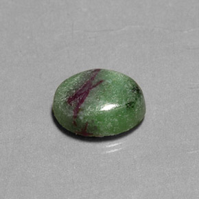 Rubi-Zoisite Multicolorido Natural 2.81ct, Corte Oval, Opaco