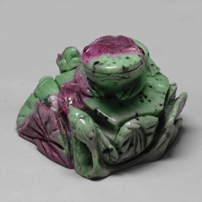 Rubi-Zoisite Multicolorido Natural 1503.85ct, Forma extravagante, Opaco