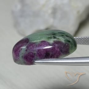 Rubi-Zoisite Multicolorido Natural 22.07ct, oval, Opaco
