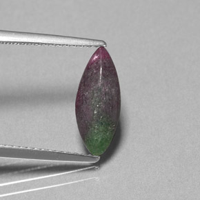 Rubi-Zoisite Multicolorido Natural 1.68ct, Marquesa, Opaco