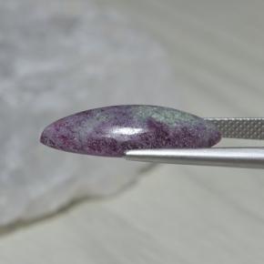 Rubi-zoisita multicolorido natural 7,85ct, marquise, opaco