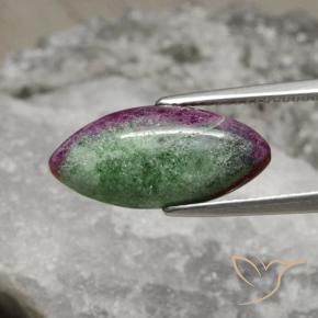 Rubi-Zoisite Multicolorido Natural 8.94ct, Marquesa, Opaco