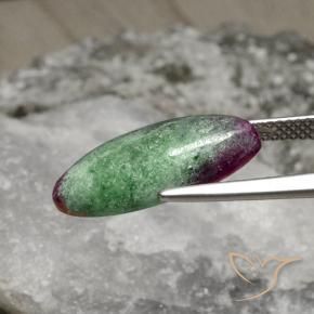 Rubi-Zoisite Multicolorido Natural 8.94ct, Marquesa, Opaco